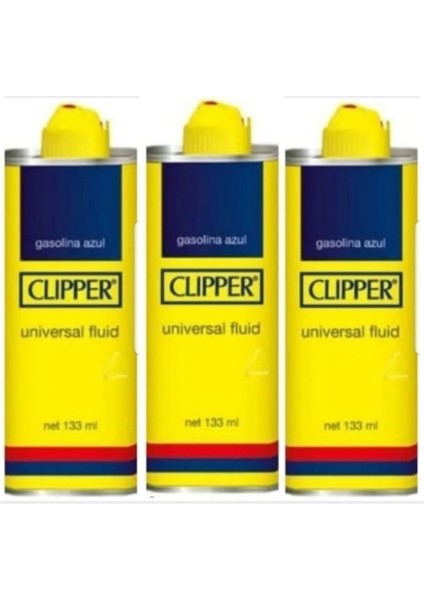 Online Clipper Çakmak Benzini 133ML*3 Adet (3'lipaket)