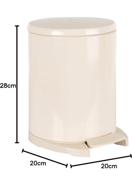 Cigo Pedallı Çöp Kovası 6lt Bej Iç Kısım Bej M-E41-09-09 modelleri
