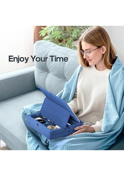 Kitap Standı Tutucu, Çok Açılı Görüntüleme Okuma Yastığı Standları, Kucak, Yatak, Masa ve Kanepe Için Düzenleyici Tepsili, I-Pad, Telefon, E-Okuyucu Için Katlanabilir Tablet Yastık Tutucu (4,7 modelleri