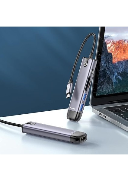 HU-7740 6in1 USB Hub Çoğaltıcı-Gri fiyatları
