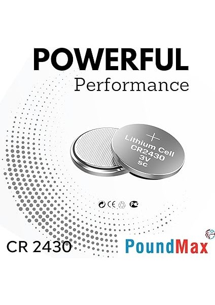 Adet 2430 CR2430 DL2430 3V Poundmax Lityum Düğme Pil, Uzun Raf Ömrü, Küçük Elektronik Cihazlar Için Uzaktan Kumandalar, Teraziler, Akıllı Ev Cihazları, Ölçüm Cihazları ve Hesap Makineleri fırsatları