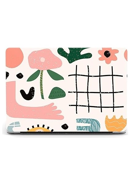 Art Graffiti Case Için MacBook Air 13 Old Release (2010-2017, Models: A1369 / A1466) Hard Shell Case With Keyboard Cover Set - D modelleri