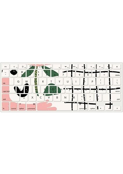 Art Graffiti Case Için MacBook Air 13 Old Release (2010-2017, Models: A1369 / A1466) Hard Shell Case With Keyboard Cover Set - D fırsatları