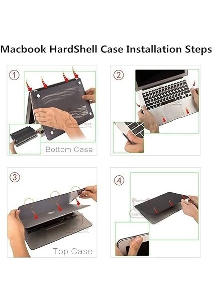 Art Graffiti Case Için MacBook Air 13 Old Release (2010-2017, Models: A1369 / A1466) Hard Shell Case With Keyboard Cover Set - D indirimleri