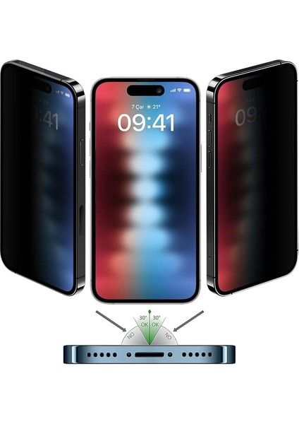Labs iPhone 15 ile Uyumlu 5d Privacy Hayalet Ekran Koruyucu modelleri