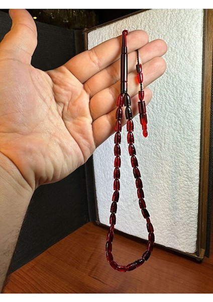 AKRİLİK TESBİH MERMİ KESİM YENİ MODEL KIRMIZI RENK HEDİYE T-296 modelleri