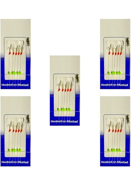 Çapari Takımı 5 Adet No:8 150CM 0,30MM 5 Iğneli