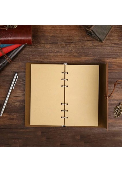 Yaprak Desenli Çizgisiz Deri Defter Mor fiyatları