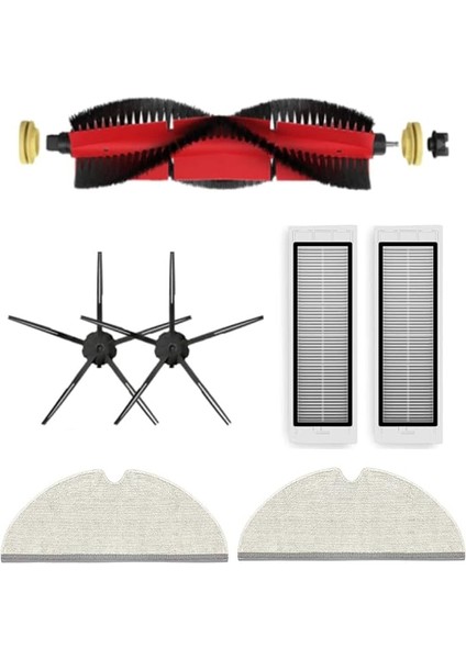 S5 Max, S6, S6PURE, S6MAXV Siyah Uyumlu Yedek Fırça Hepa Filtre Yenileme Seti-7 Parça