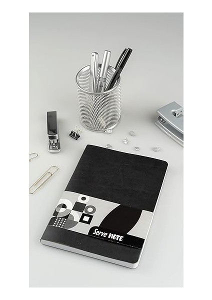 Note Defter 15 x 21 Çizgili Siyah modelleri