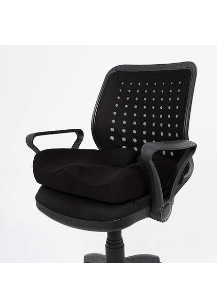 Ortopedik Oturma Minderi, Visco Malzeme, Çok Amaçlı Konfor Yastığı, Siyah