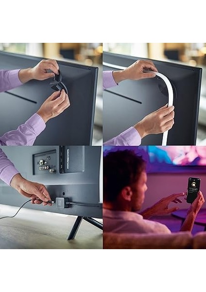Hue Lightstrip Gradient Tv 65" Akıllı Renkli LED Şerit Aydınlatma indirimleri