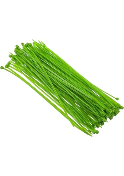 Yeşil Plastik Kablo Bağı Seti | 100MM x 2.5mm | 100 Adet | Dayanıklı Cırt Kelepçe | Kablo Düzenleyici ve Sabitleyici