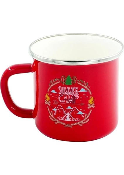 Retro Emaye Summer 180 ml Kupa OUT-1900 Kırmızı