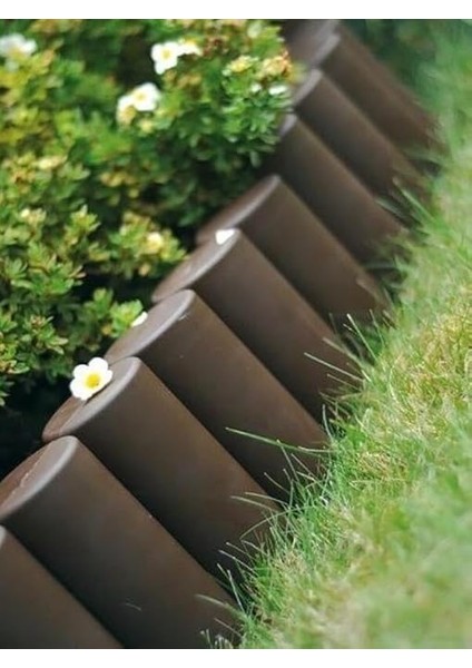 Garden Ahşap Görünümlü Çim Bordürü 2.3 Metre Çim Ayırıcı fiyatları