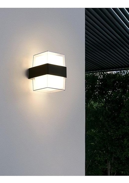 Geldi Prizma LED Aplik 12 Watt Gün Işığı 3200K Iç Mekan ve Dış Mekan Cata Bora LED Aplik IP54 modelleri