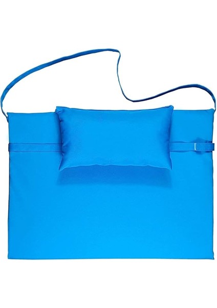 Taşınabilir Katlanır Çanta Şezlong Minderi, Yastıklı Minder (Turkuaz)