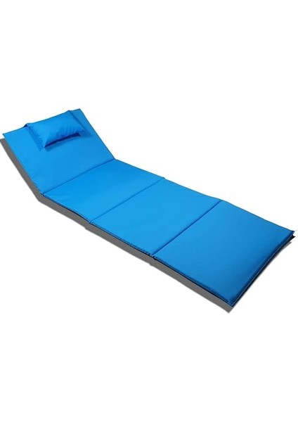 Taşınabilir Katlanır Çanta Şezlong Minderi, Yastıklı Minder (Turkuaz) modelleri