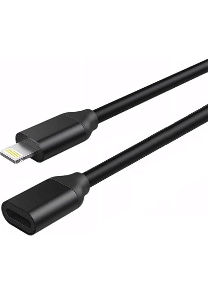 iPhone Şarj Cihazı Uzatma Kablosu, 6ft Lightning Uzatma Dock Kablosu iPhone 14 Pro 13 Pro Max 12 11 x Xr 8 7 6 Erkekten Dişi Kablo Uzatma Adaptörü Kablosu Geçiş Video, Veri, Ses (Siyah) ile Uyumlu