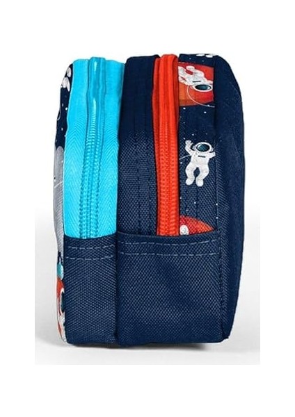High Lacivert Mavi Astronot Iki Bölmeli Kalem Çantası - Erkek Çocuk fiyatları