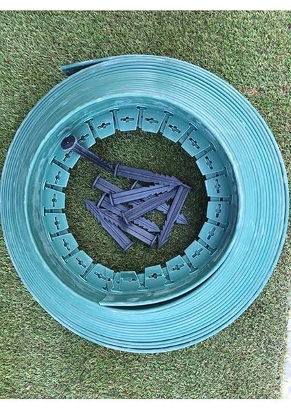 Çim Ayırıcı 10 Metre Çim Sınırlayıcı Taş Toprak Ayıracı Çim Taş Toprak Bariyeri