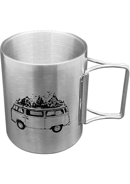 Katlanabilir Saplı Çelik Kupa Bardak - Orcamp - 180 ml - Karavan (OUT-1800) fiyatları