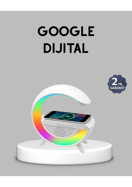 Kablosuz Şarjlı Bluetooth Hoparlör ve Gece Lambası – Nfc, Fm Radyo, Rgb Işık