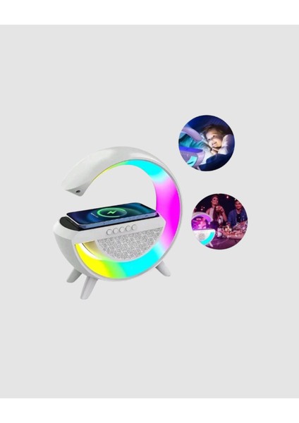Kablosuz Şarjlı Bluetooth Hoparlör ve Gece Lambası – Nfc, Fm Radyo, Rgb Işık modelleri