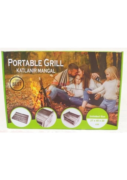 Çantalı Kalın Galvaniz Katlanır Mangal (Yeni Model 0,80 Mm) fırsatları