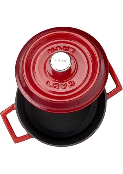 Döküm Yuvarlak Tencere, Trendy, 16CM, Kırmızı fiyatları