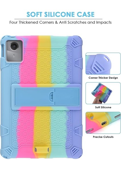 Kılıfı Için Lenovo M11 Tablet 11 Inç (TB-330FU), Çocuk Kılıfı Için Lenovo Tab M11 2024 / Lenovo Xiaoxin Pad 2024, Kalem ve Omuz Çantası ile Lateks Tablet Kılıfı modelleri