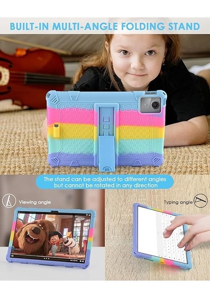 Kılıfı Için Lenovo M11 Tablet 11 Inç (TB-330FU), Çocuk Kılıfı Için Lenovo Tab M11 2024 / Lenovo Xiaoxin Pad 2024, Kalem ve Omuz Çantası ile Lateks Tablet Kılıfı fırsatları