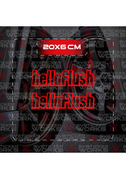 Hellaflush Jdm Sticker Araba Laptop Motosiklet Sticker Yapışkanlı Folyo