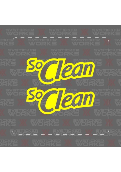 So Clean Jdm Sticker Araba Laptop Motosiklet Sticker Yapışkanlı Folyo fiyatları