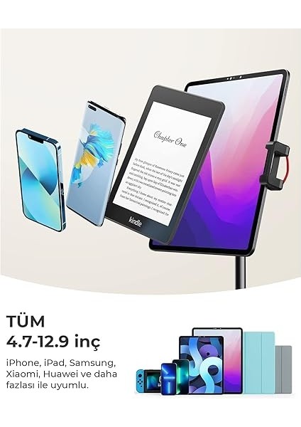 Saiji S3E 360° Ayarlanabilir Tablet ve Telefon Tutucu Stand Siyah indirimleri