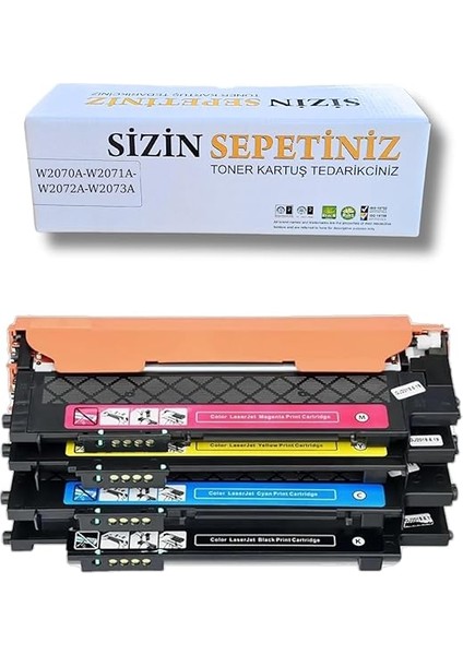 117A Renkli Lazer 150A, 150NW, Mfp 178NW, Mfp 178NW, Mfp 178NW, Mfp 178NWG, Mfp 179FNW, Mfp 179FWG Için 117A W2073A W2073A Uyumlu Muadil Toner fiyatları