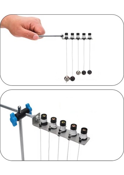 Mekanik Titreşim Kanunu Deney Seti Sarkaç Topları Demonte modelleri