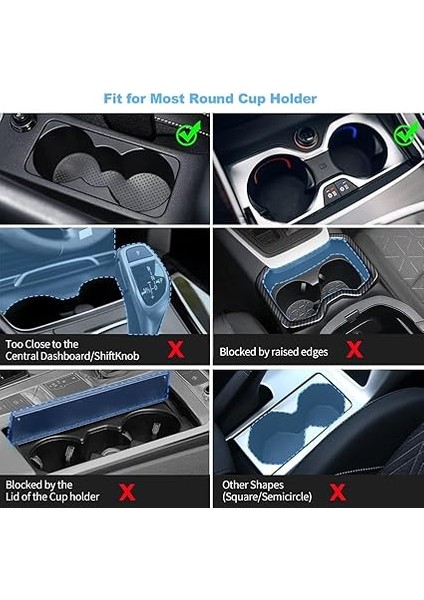 Bardak Tutucu Genişletici Adaptör, Araca Monteli Çok Amaçlı Otomatik Su Bardağı Içecek Tutucu, 360 Derece Dönen Araba Çift Bardak Montajı Ayarlanabilir Stand Genişletici modelleri