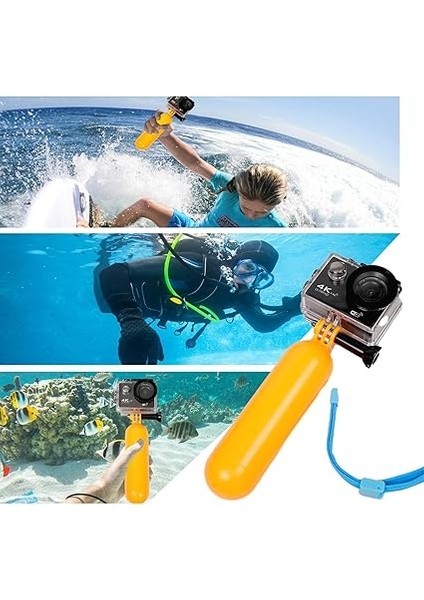 27 Parça Aksiyon Kamera Aksesuar Seti – Gopro ile Uyumlu, Djı ile Uyumlu, Spor Montaj Kiti Vlog Seyahat Çekim Aparatları | Ks-1 modelleri