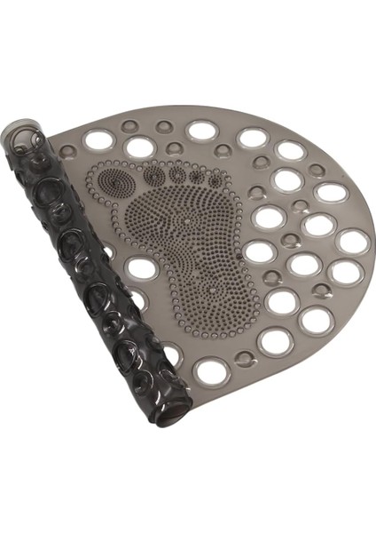 Mark Premium Serisi Banyo - Küvet Içi Kaydırmaz Vantuzlu Ayak Desenli Paspas 66,5 x 36,5 Cm, Siyah fırsatları