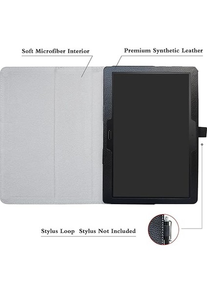 Lenovo Tab M10 Hd, 10,1 Inç Lenovo Tab M10 Hd (TB-X505F, TB-X605F) / Smart Tab P10 (TB-X705F) Tablet Için Stand Folyo Kılıf Kapak - Don't Touch modelleri