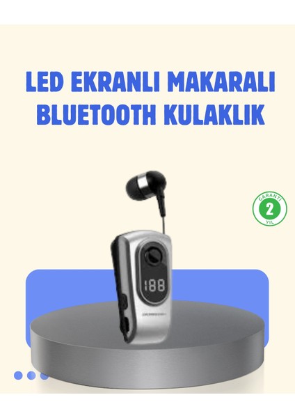 Titreşimli Bluetooth Kulaklık – Uzun Pil Ömrü, Dijital Ekranlı Kablosuz Tasarım