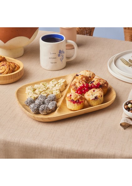 Bambu Nora 2 Bölmeli Oval Sunumluk modelleri