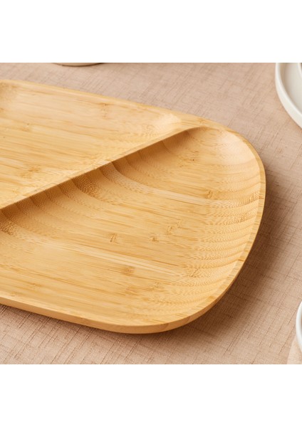 Bambu Nora 2 Bölmeli Oval Sunumluk fırsatları