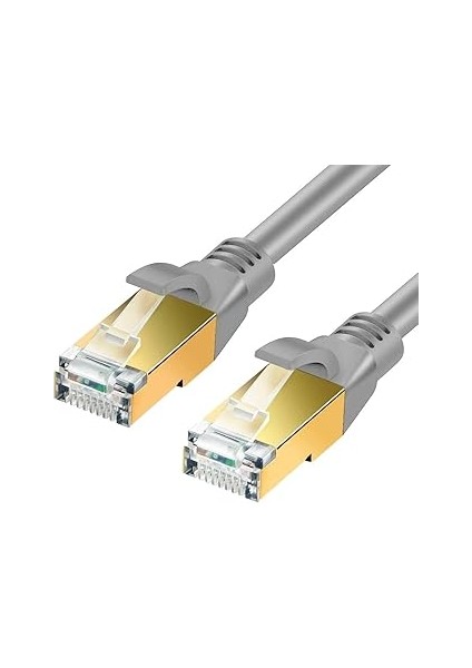 ICAT8-02G Cat8 S/ftp 40GBPS 2000MHZ High SPEED%100 Copper Network Kablo 2 Metre-Gri fiyatları