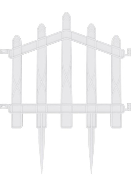 Plastik Bahçe Çiti ve Peyzaj Çiti 1 Adet Çit (Y: 25 Cm/g: 25 Cm) Toprak Ayaklı