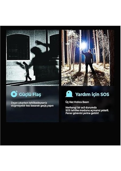 SFL1236/93 3W 300 Lümen 3 Işık Modlu Type-C Şarj Edilebilir Ultra Hafif Güçlü LED El Feneri modelleri