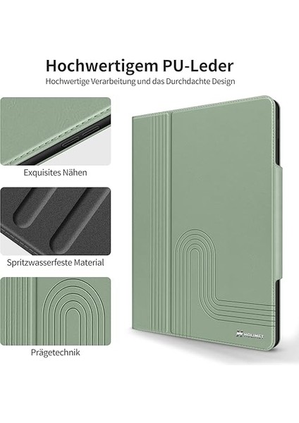 Holımet Kılıf iPad 9./8./7. Nesil (2021/2020/2019 iPad 10.2 Inç) ile Uyumlu Kalem Tutuculu, Smart Folio Yumuşak Tpu Koruyucu Kılıf Otomatik Uyku/uyandırma ve Ayakta Durma Fonksiyonlu - Yeşil modelleri