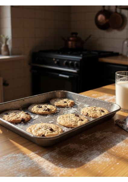 Teflon Lüx Fırın Tepsisi Büyük- Orta- Küçük Boy 45*32CM/39*27CM/34*24CM indirimleri