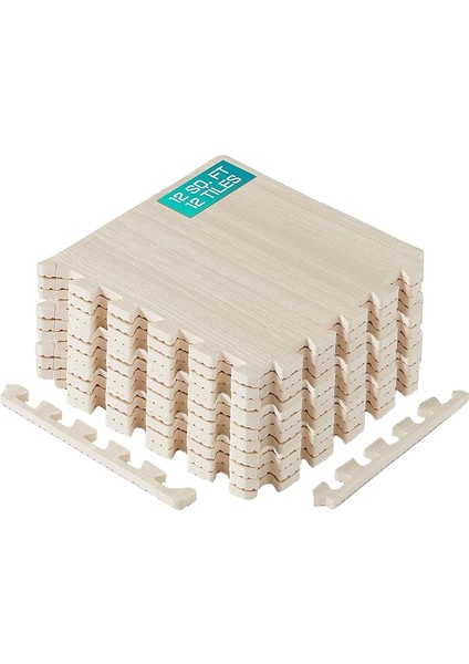 Schaumstoffmatten Mit Bordüre – Ineinandergreifende Bodenmatten Für Fitnessgeräte – Eva-Bodenfliesen